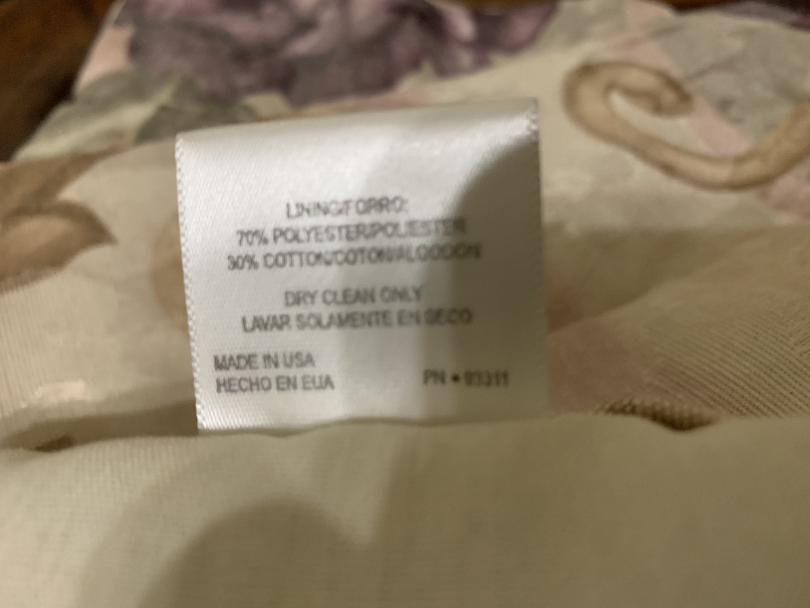 Croscill Chambord Cassis Amethyst Ascot Valance 39 X 23″ Tassel Lined Set 2 USA