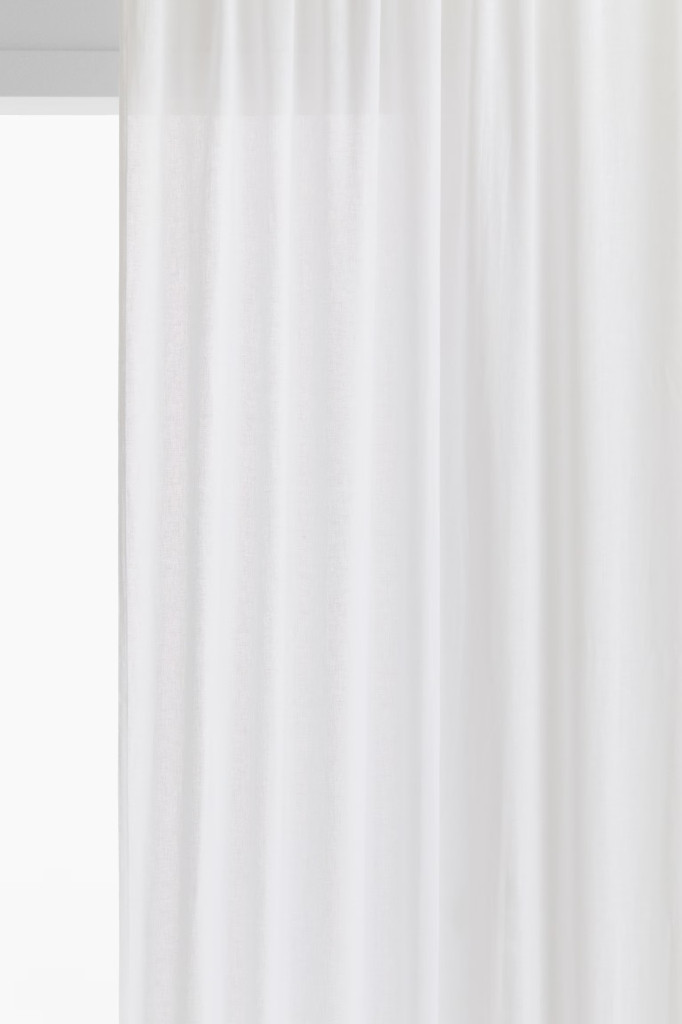 NWT H&M 2-Pack Linen-Blend Curtain Panels