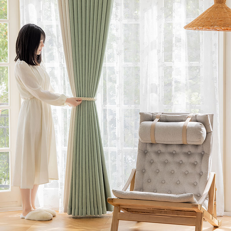 Embossed Shade Curtains Three-Dimensional Texture Curtains Living Room Curtains