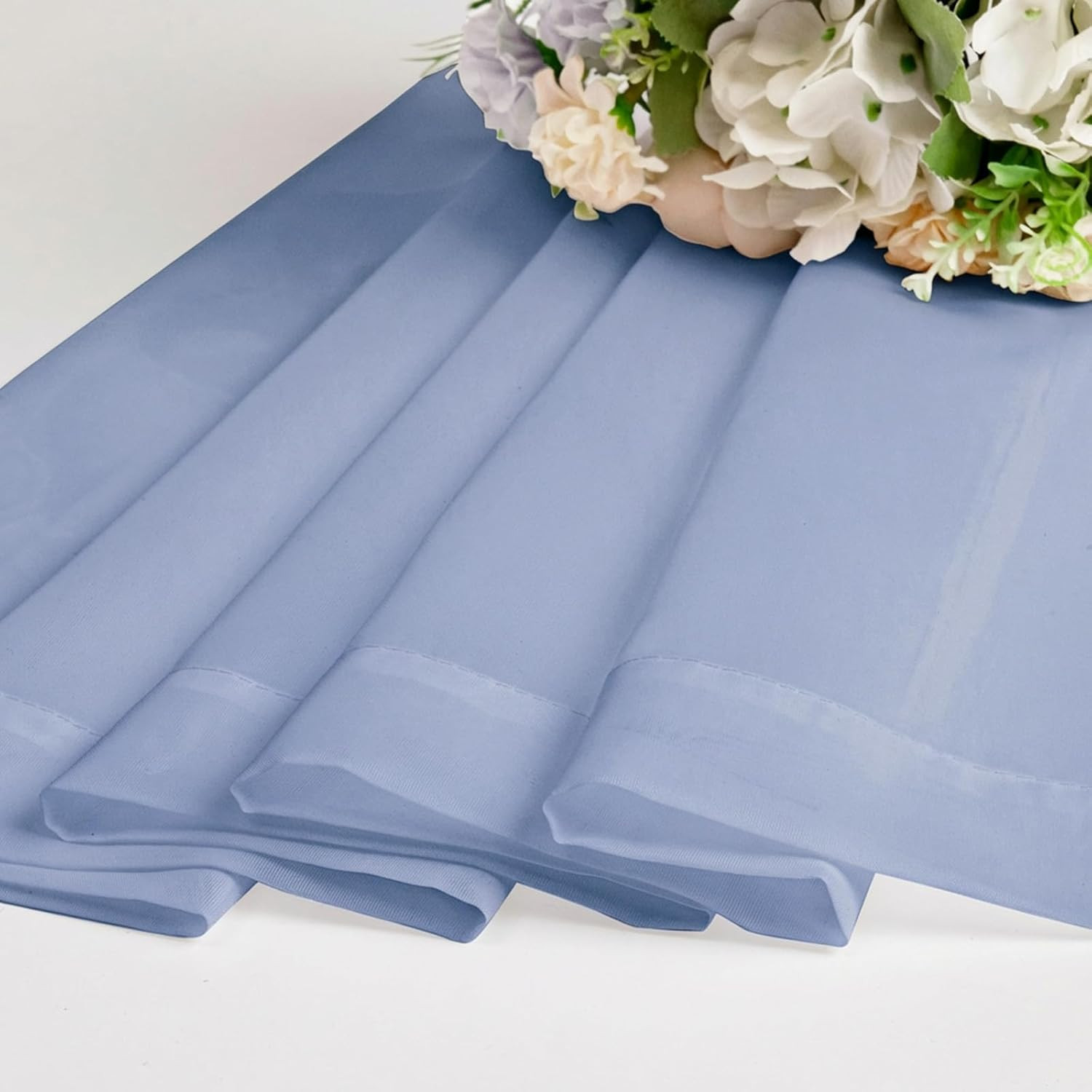 Sheer Tier Curtains 24 Inch Length – Small Window Kitchen Curtains for Bathroom