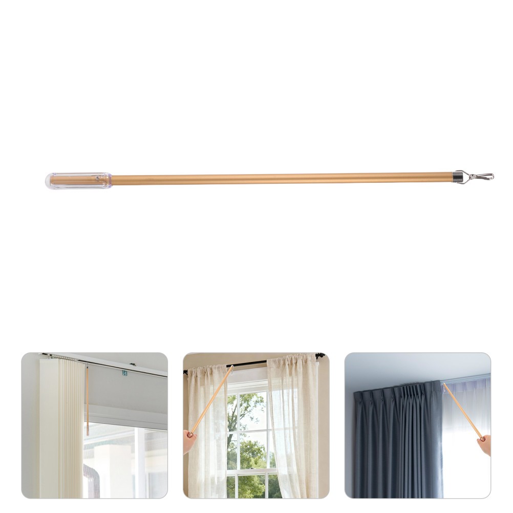 Curtain Pull Wand 50cm/20Inch – Aluminum Alloy Drape Opening & Close Stick –