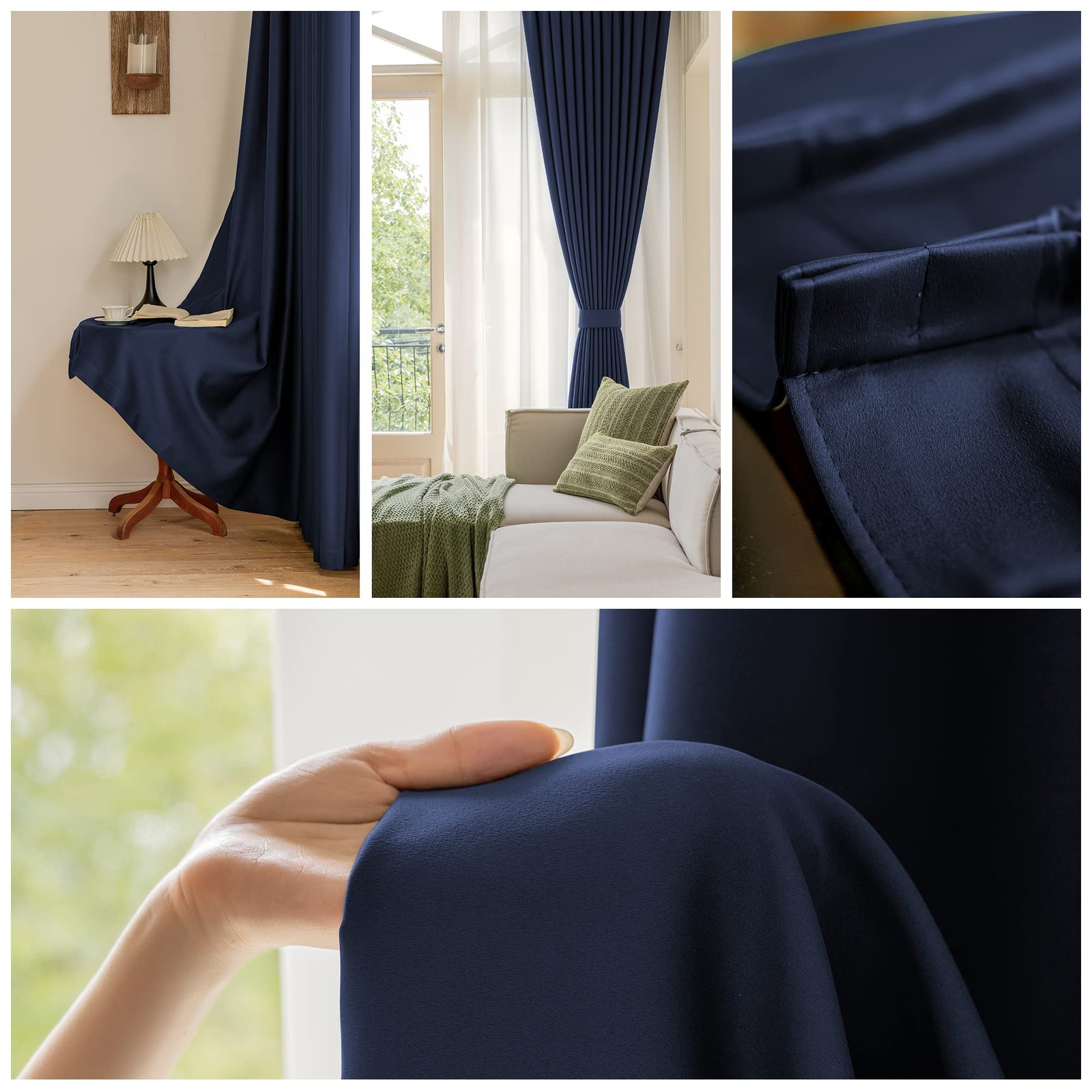 Oyring Pinch Pleat Curtain Extra Wide 95 Blackout Thermal Insulated Pleated