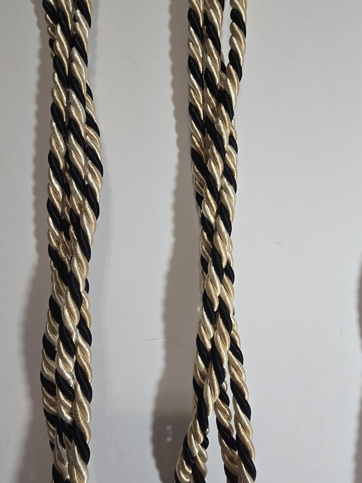 Fancy Large Curtain Tie Back Tassels Gold/Black Color