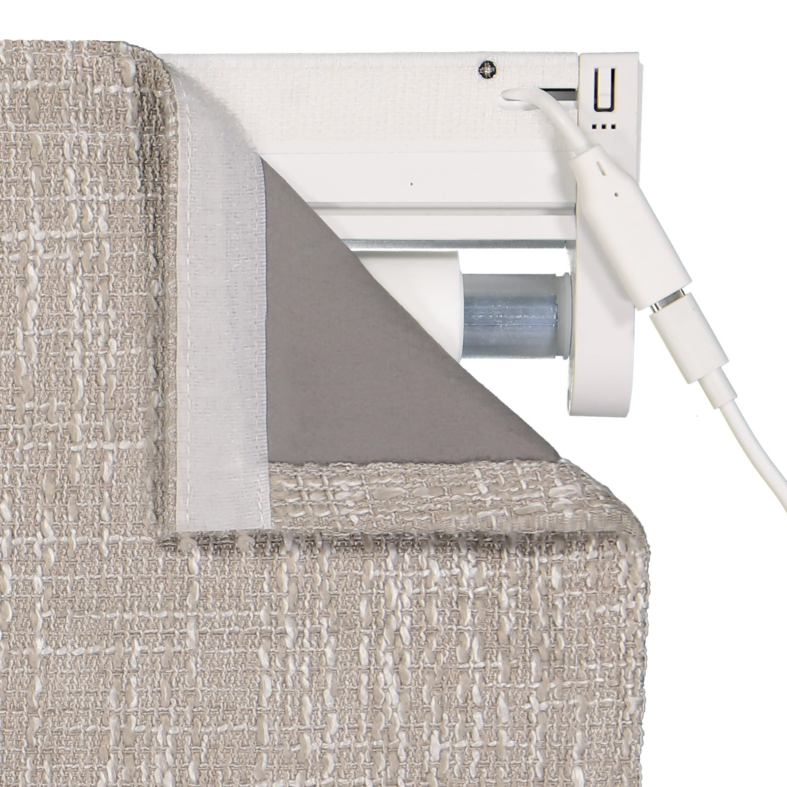 Eclipse Drewton Motorized 100 Blackout Cordless 27 In Wide X 64 In Long