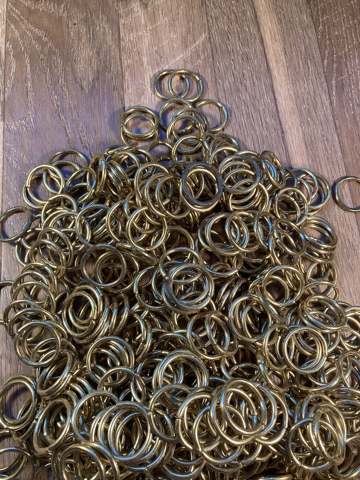 Vintage Solid Brass Curtain Rings 1.25″ Outer Diameter Drapery Hardware Lot