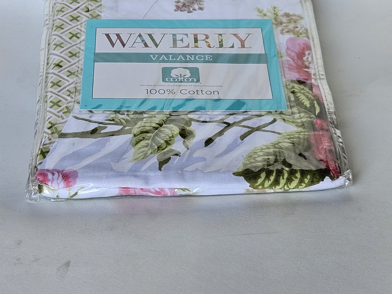 Waverly EMMA’S GARDEN Curtain Panel BLOSSOM Cottagecore Pink Rose Floral 52×84