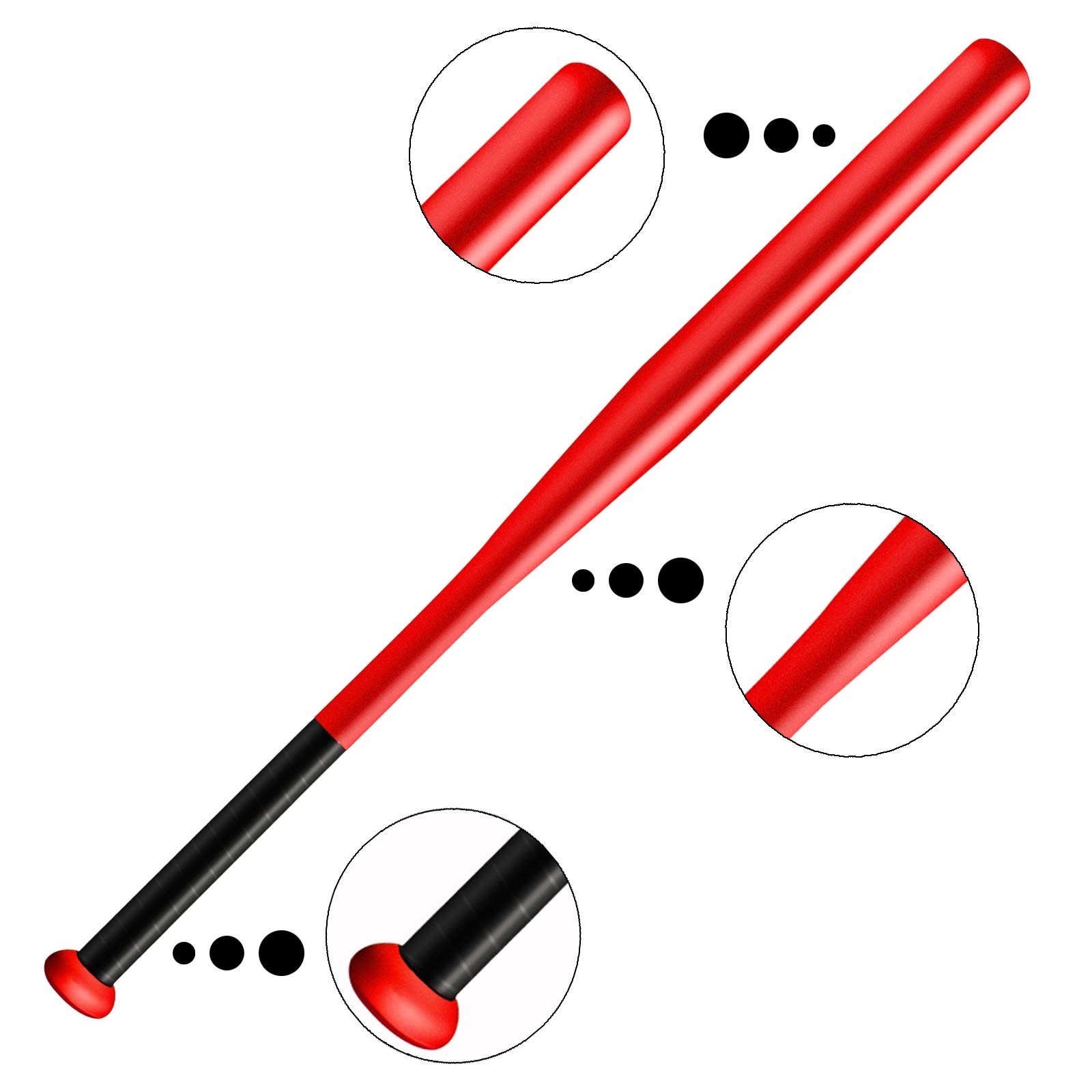 Baseball Bat 32 IN Red