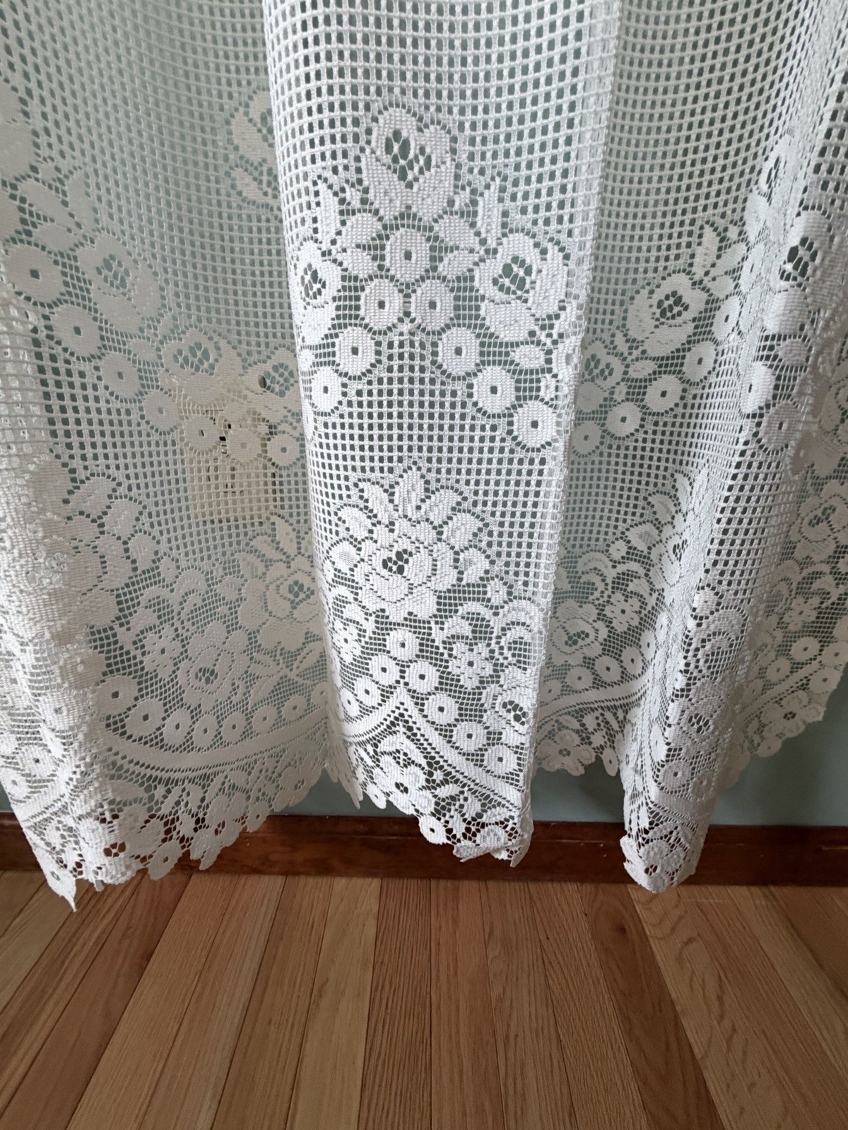 Heritage Lace Off White Curtain Panel, Tier, Balloon New 60” X 80” Beautiful