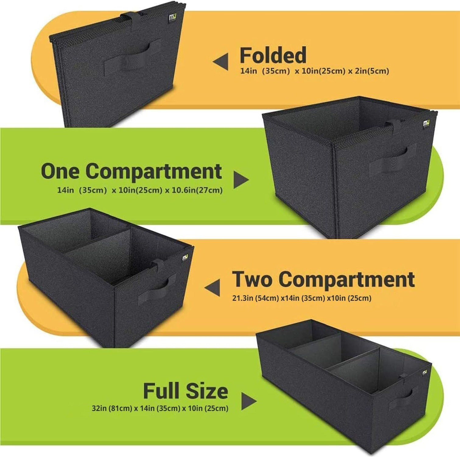 MIU COLOR Trunk Organizer for SUV, Sturdy Car Organizer, Non-Slip Bottom, Fol…