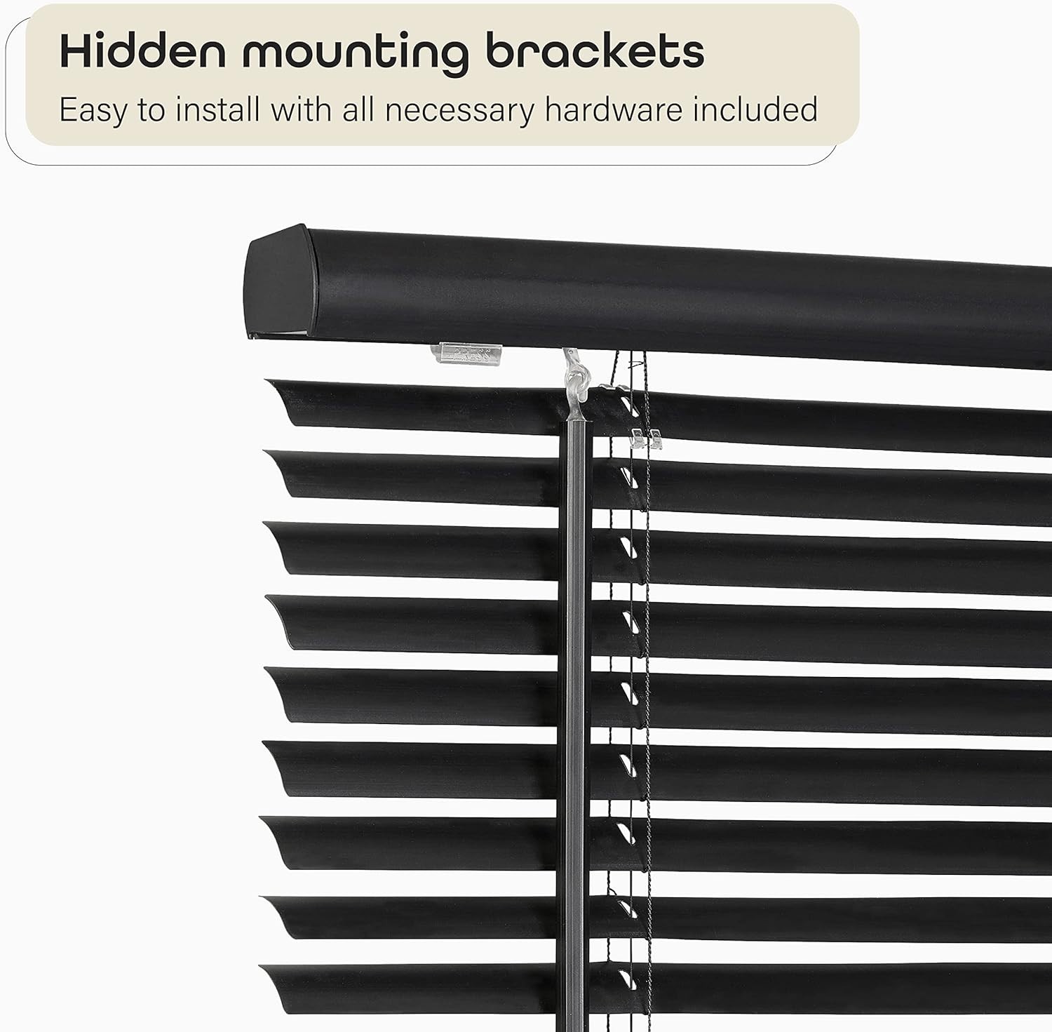 Cordless Light Filtering Mini Blind – 27 Inch Width, 48 Inch Length, 1″ Slat …