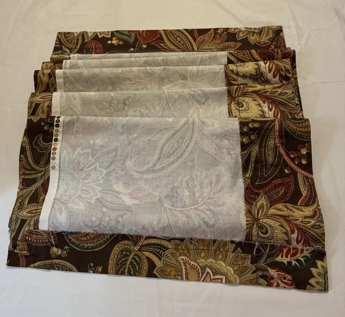 Stefania By Five Queens Court Window Valance 110Lx20”W ~Lovely~Homemade *Flaws*