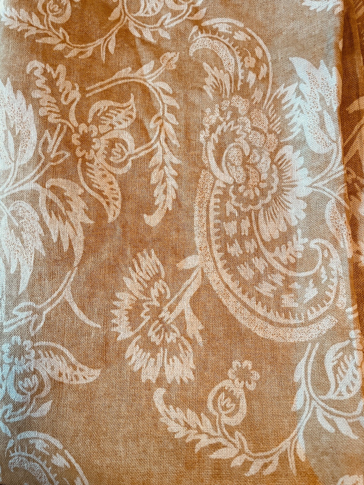 Pottery Barn Alessandra Drape 50×96 Pole Top Linen/Cotton Honey Gold