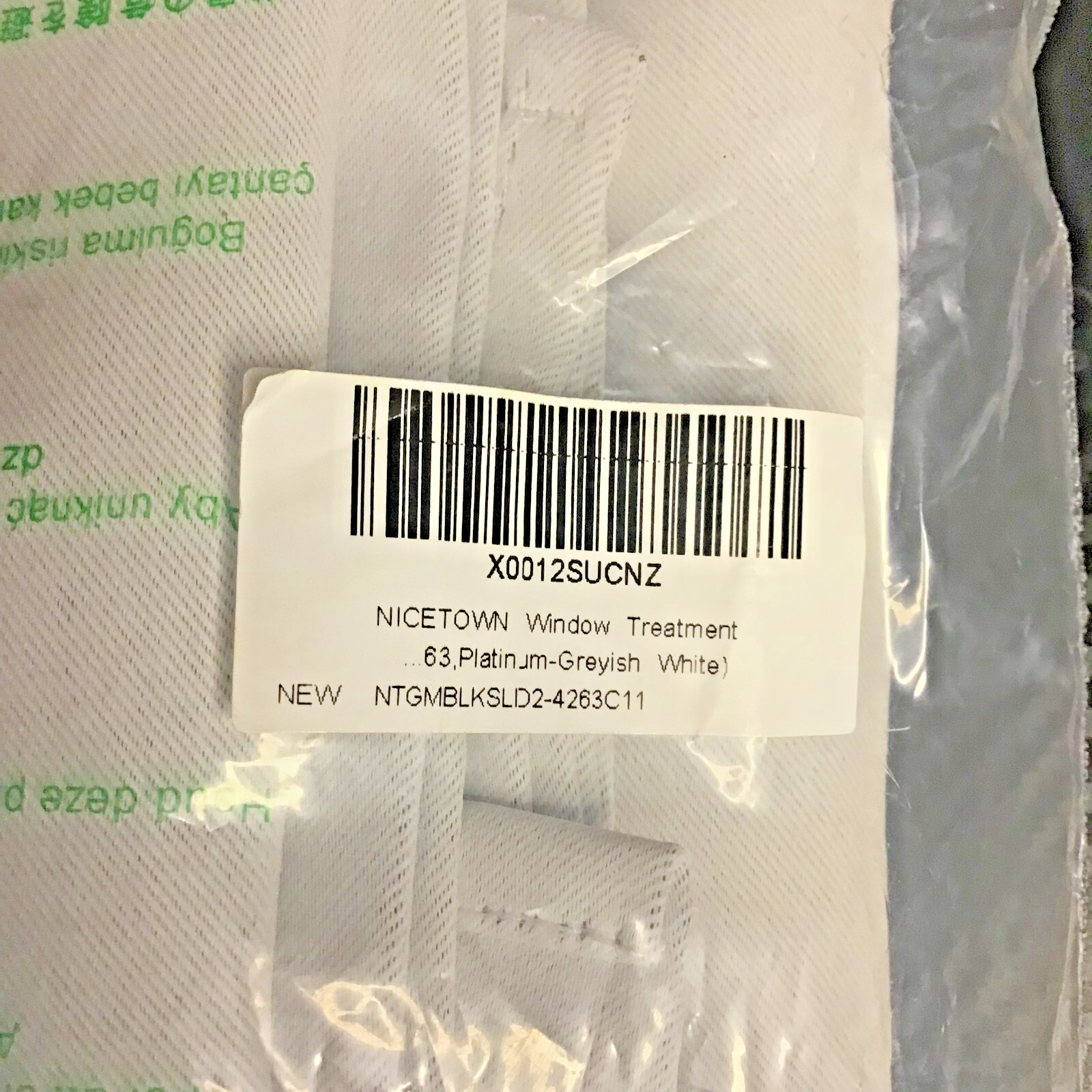 Window Treatment Thermal Insulated 42″W x 63″L (Pack of 2) Greyish White