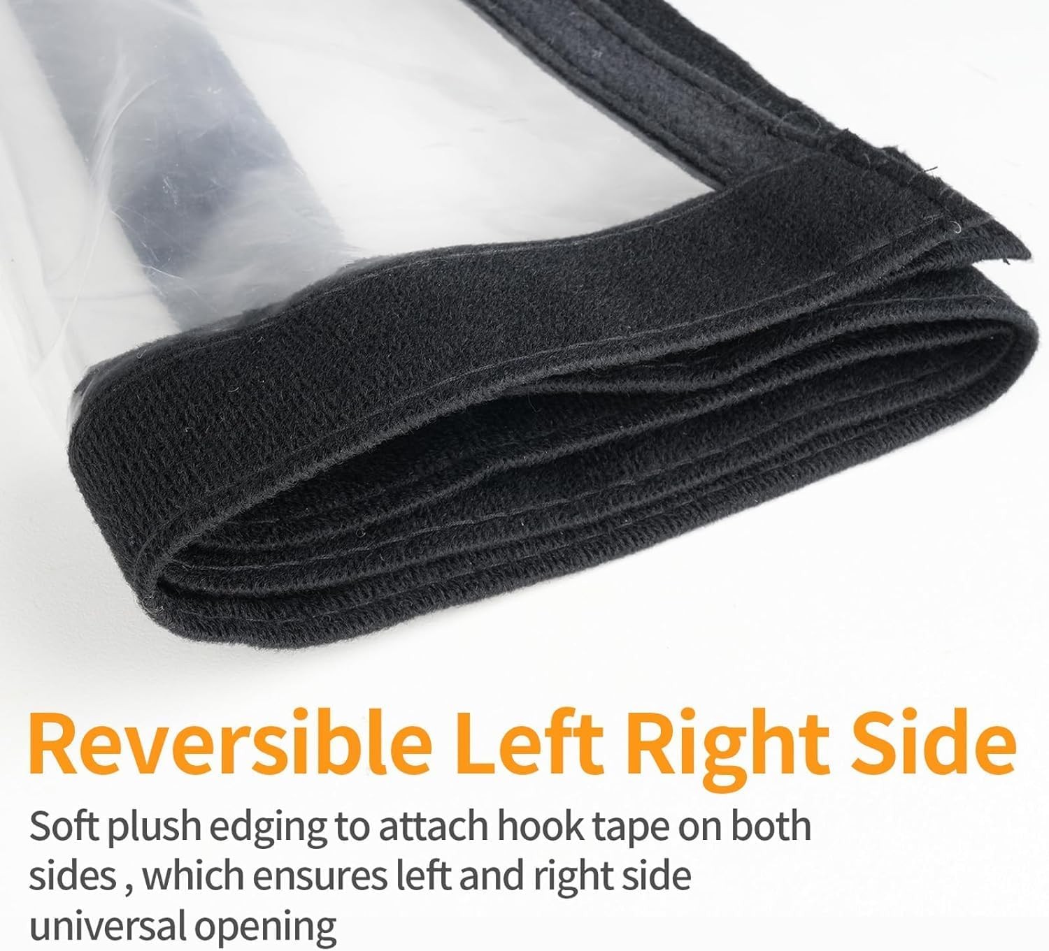 Transparent Reversible Left/Right Side Opening Insulated Door Curtain Magnetic