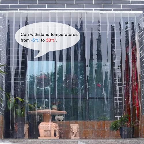 164 ft Vinyl PVC Strip Curtain Clear 7 Inch Width