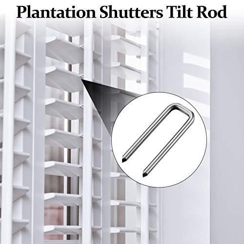 Jetec 40 Pieces Plantation Shutter Repair Kit Replacement Louvers Staples Window