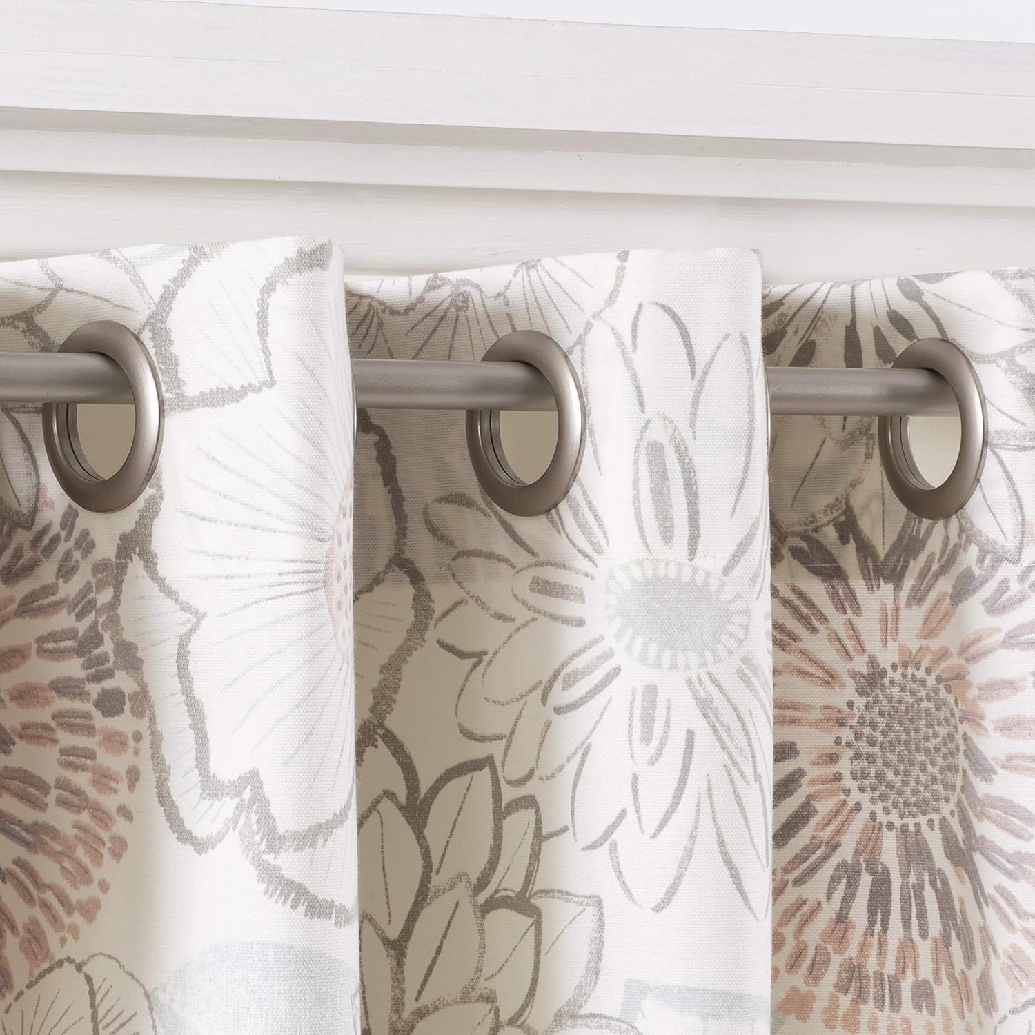 Stylish Pewter Grommet Kit – 8 Durable Curtain Hardware for Easy Install