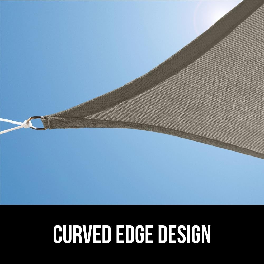 GORILLA GRIP Heavy Duty Sun Shade, UV Protection Fade 12′ x 16′, Graphite