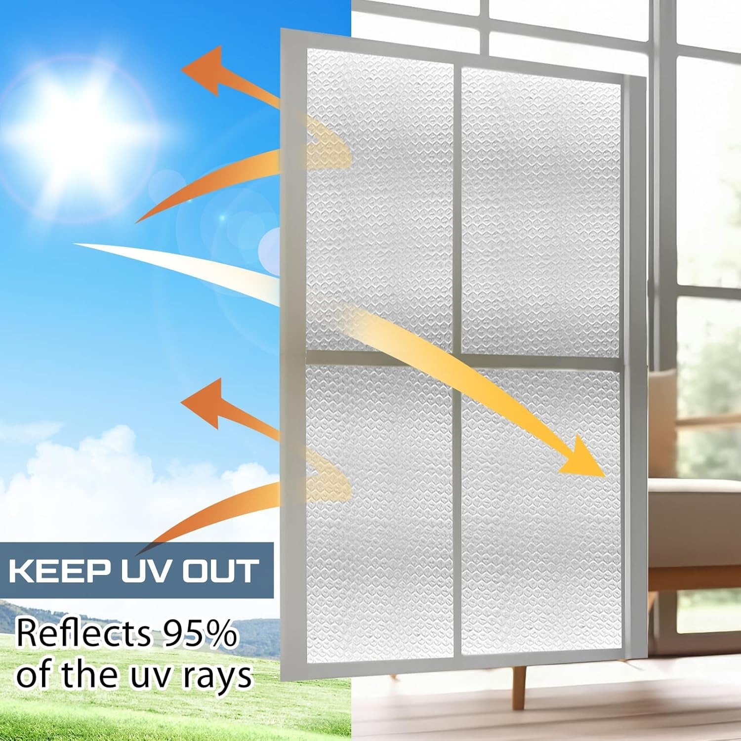 Rv Window Reflective Insulation Roll 16inch*2ft Double Aluminum Foil Heat Bub…