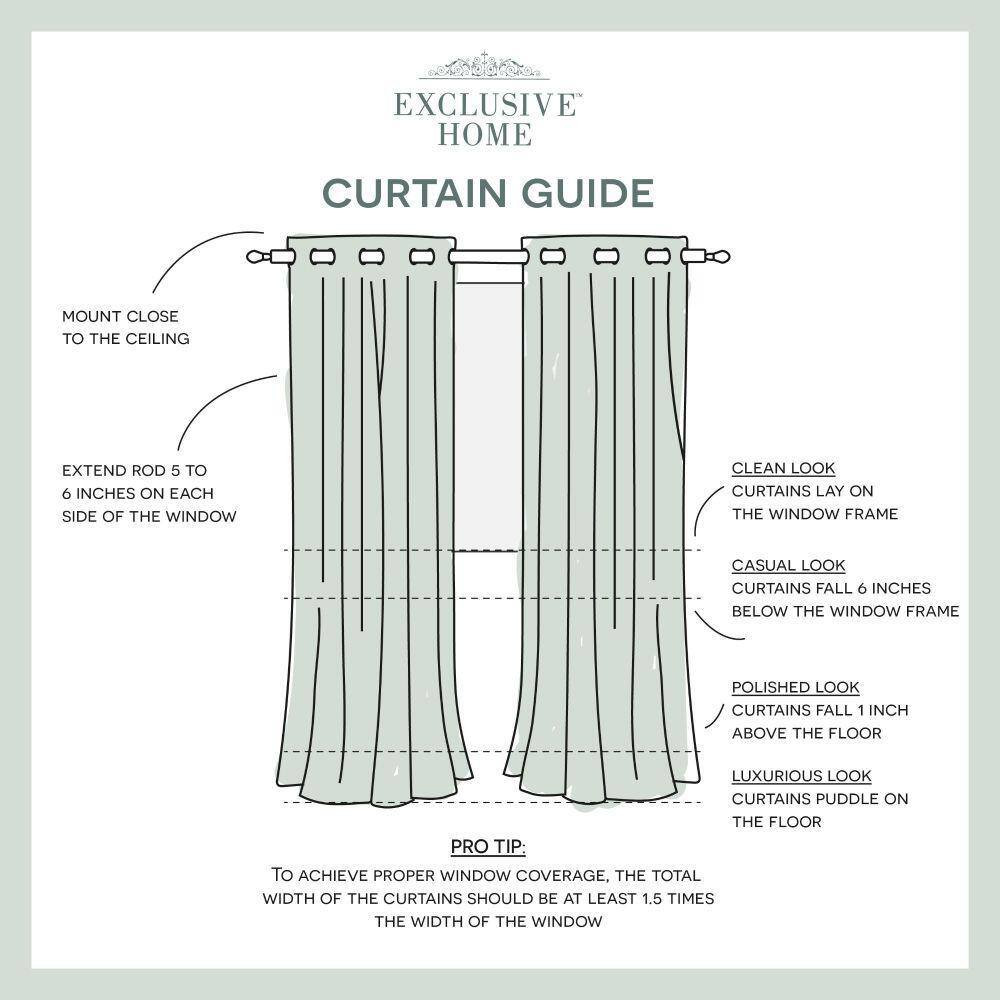 Navaro Winter White Stripe Sheer Grommet Top Curtain, 54 In. W X 96 In. L (Set o