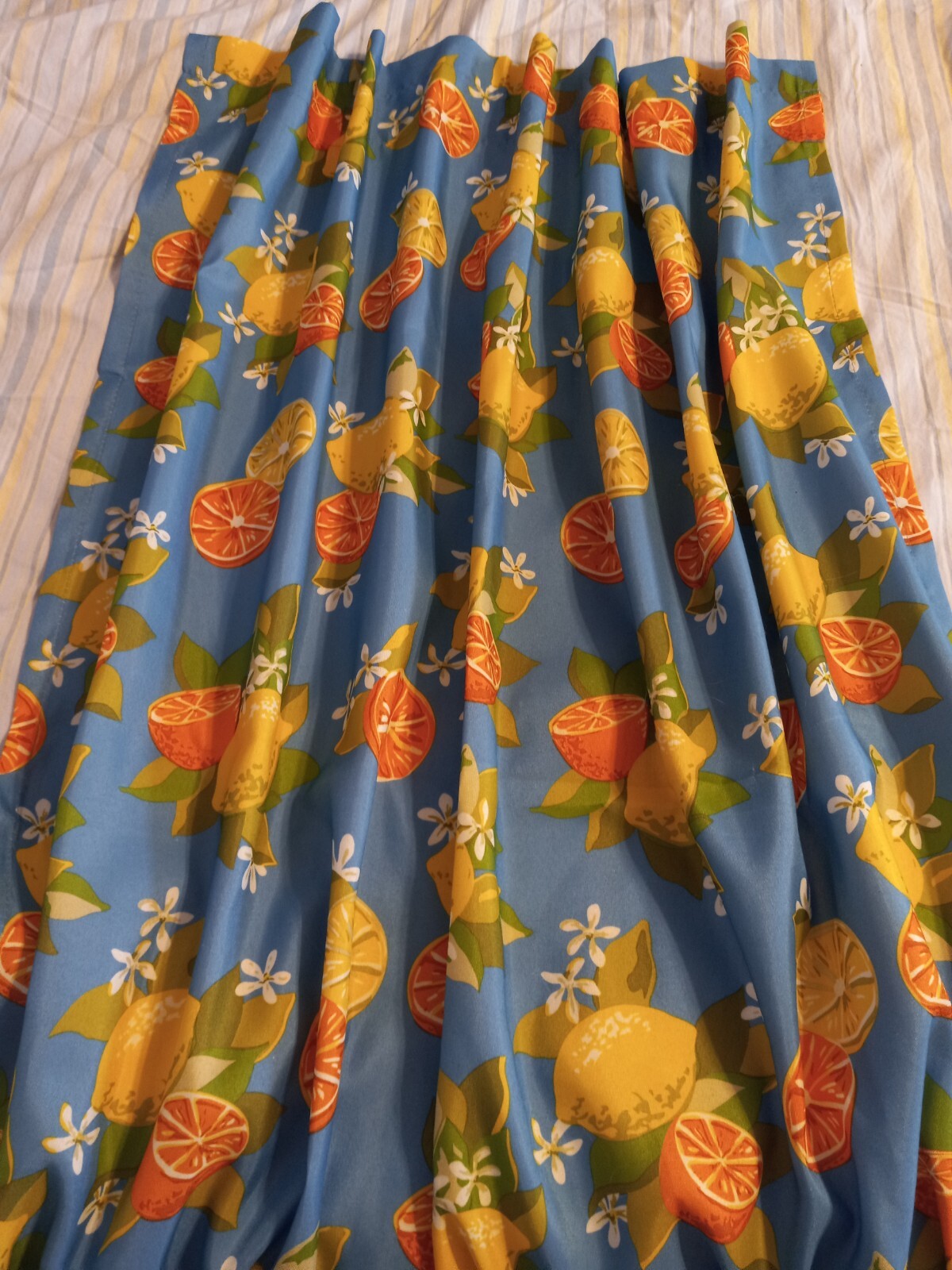 Pretty Lemon & Oranges Curtains * New – Kitchen Fruit Fabric