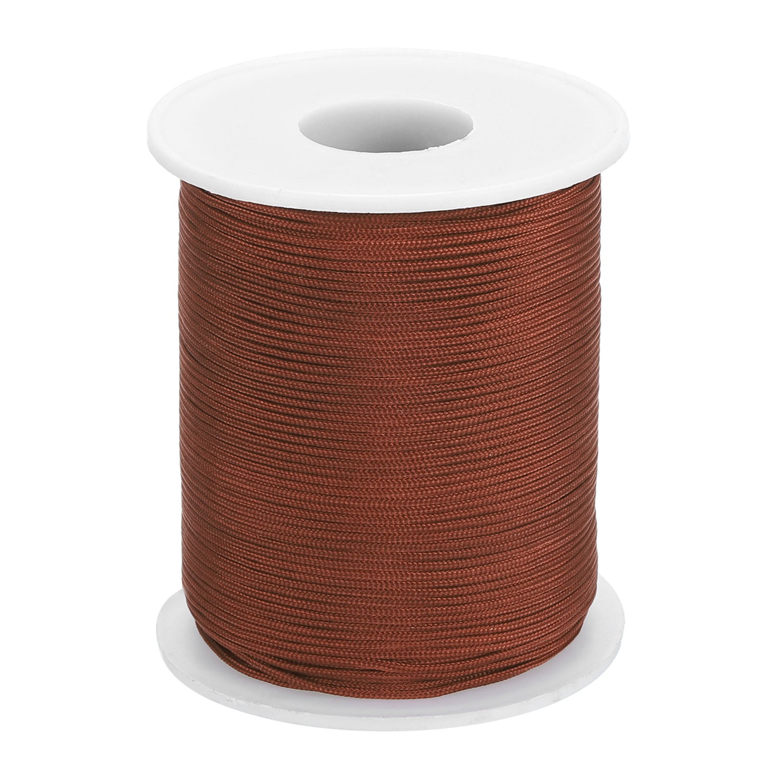 Braided Lift Shade Cord, 1mm 109 Yards Roman Shades Cord, Light Coffee