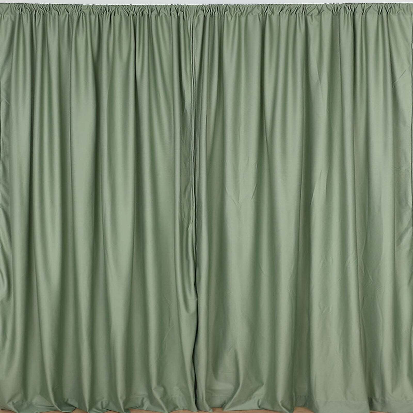 EUCALYPTUS SAGE 10 x 10 ft Polyester BACKDROP CURTAINS Drapes Panels Decorations