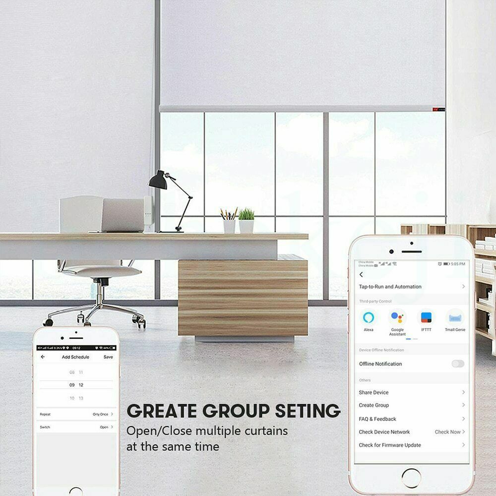 Wifi Smart Roller Blinds Motor WiFi Shutter Curtain Motor Work With Alexa Tuya