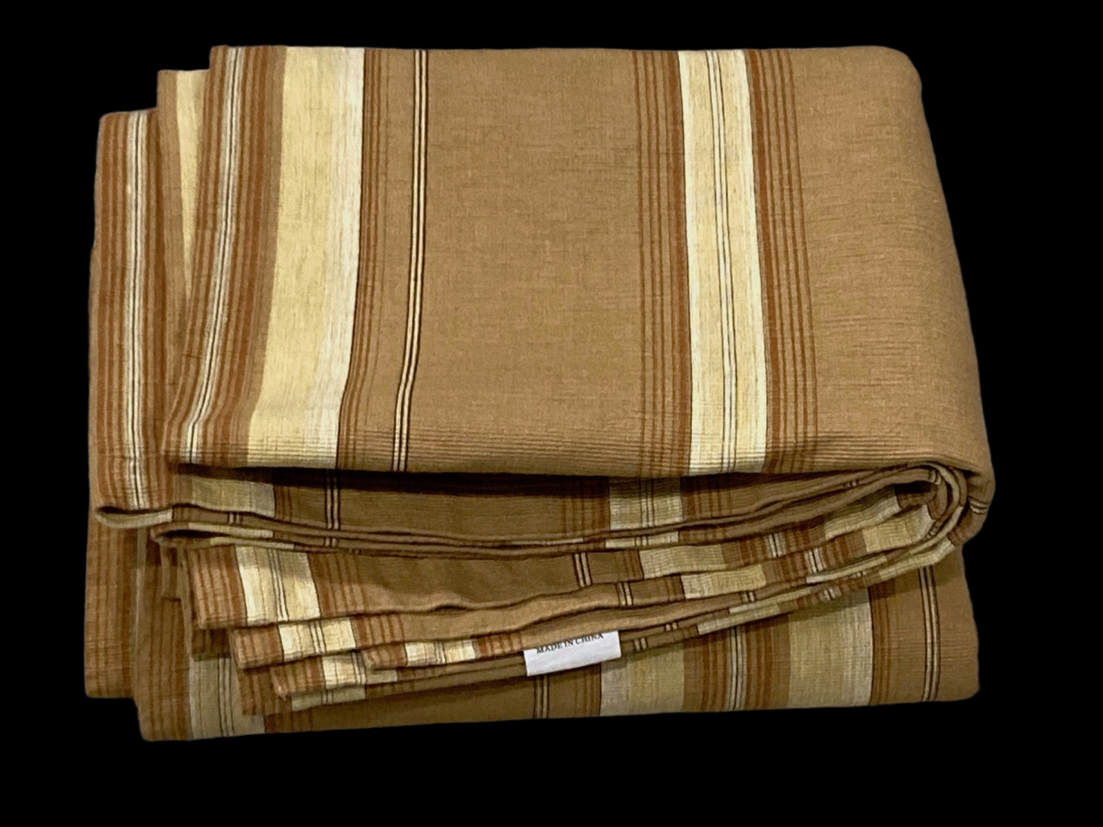 Pair of Pottery Barn Heavy Textured Cotton Harrison Stripe Drapery Panels 84×54