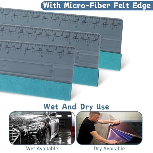 3 Pcs Vinyl Squeegee Tool Large Size Car Window Tint Installation Tool Felt