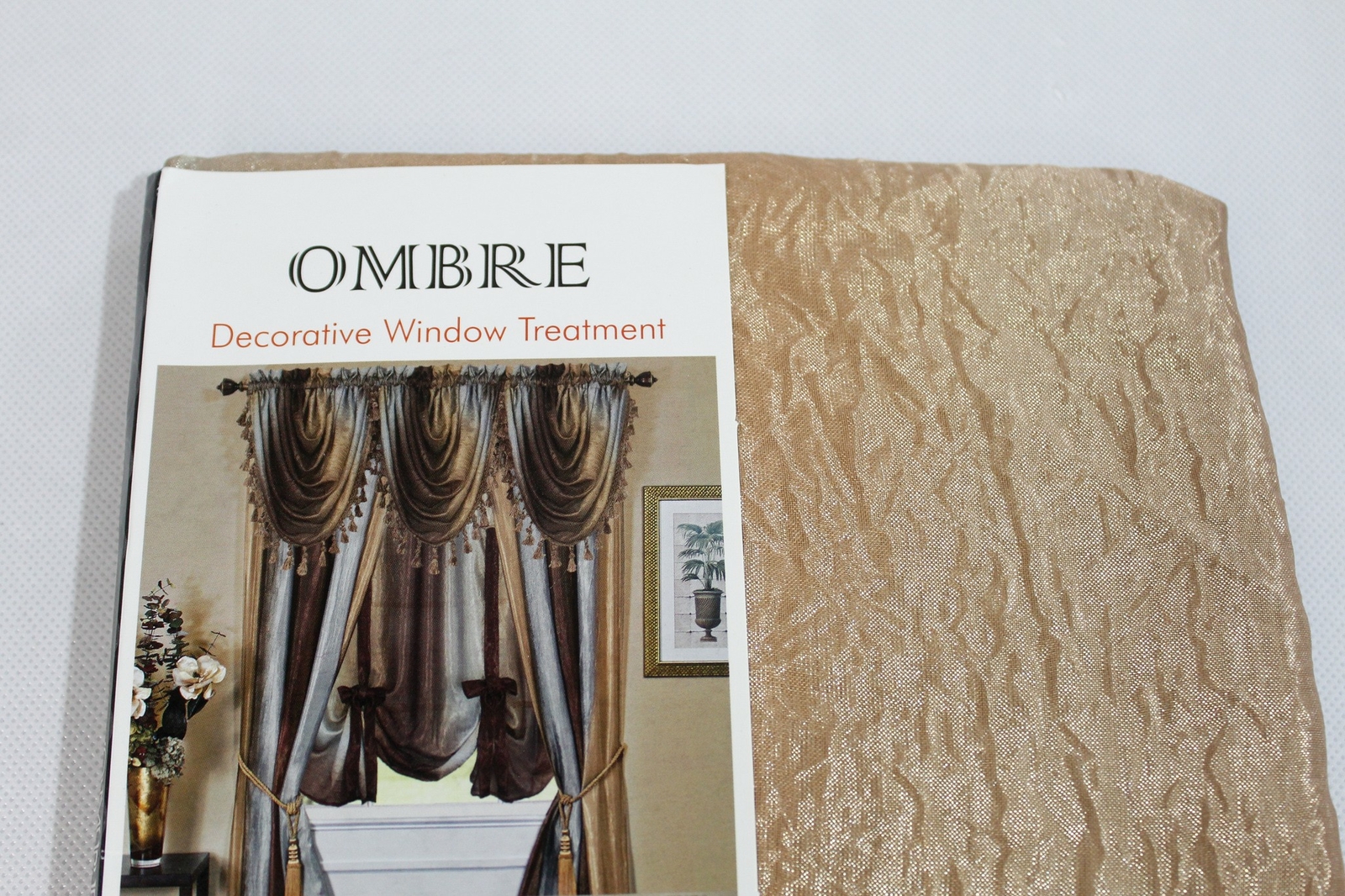 Achim Ombre Light Filtering Decorative Window Panel TM8 Chocolate 50″X63″ NWT