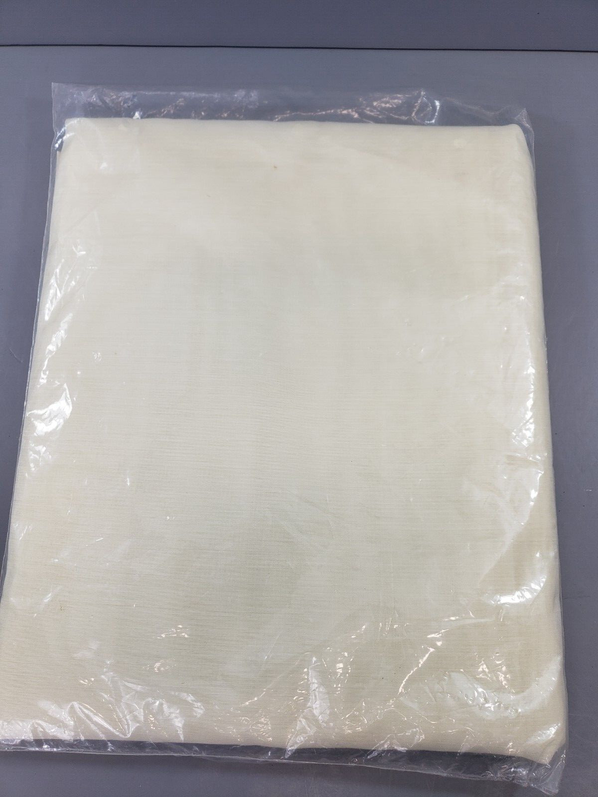 Dacron Batiste Tailored Window Panel 1 Extra Wide Panel Eggshell 84″x62″ NEW