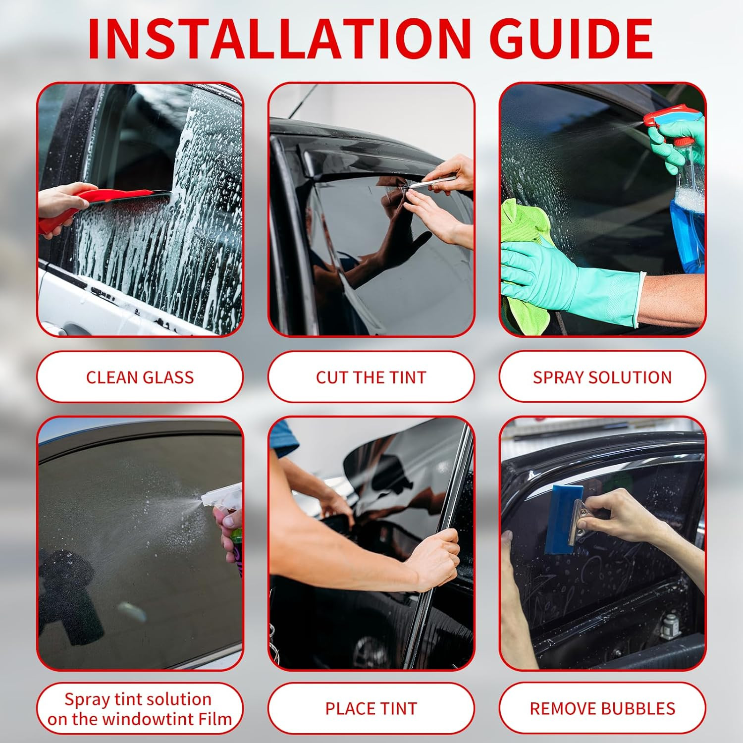 Chameleon Window Tint Film 20Inch X 20FT 20% 35% 50% 60% 70% VLT Two Ply Nano Ce