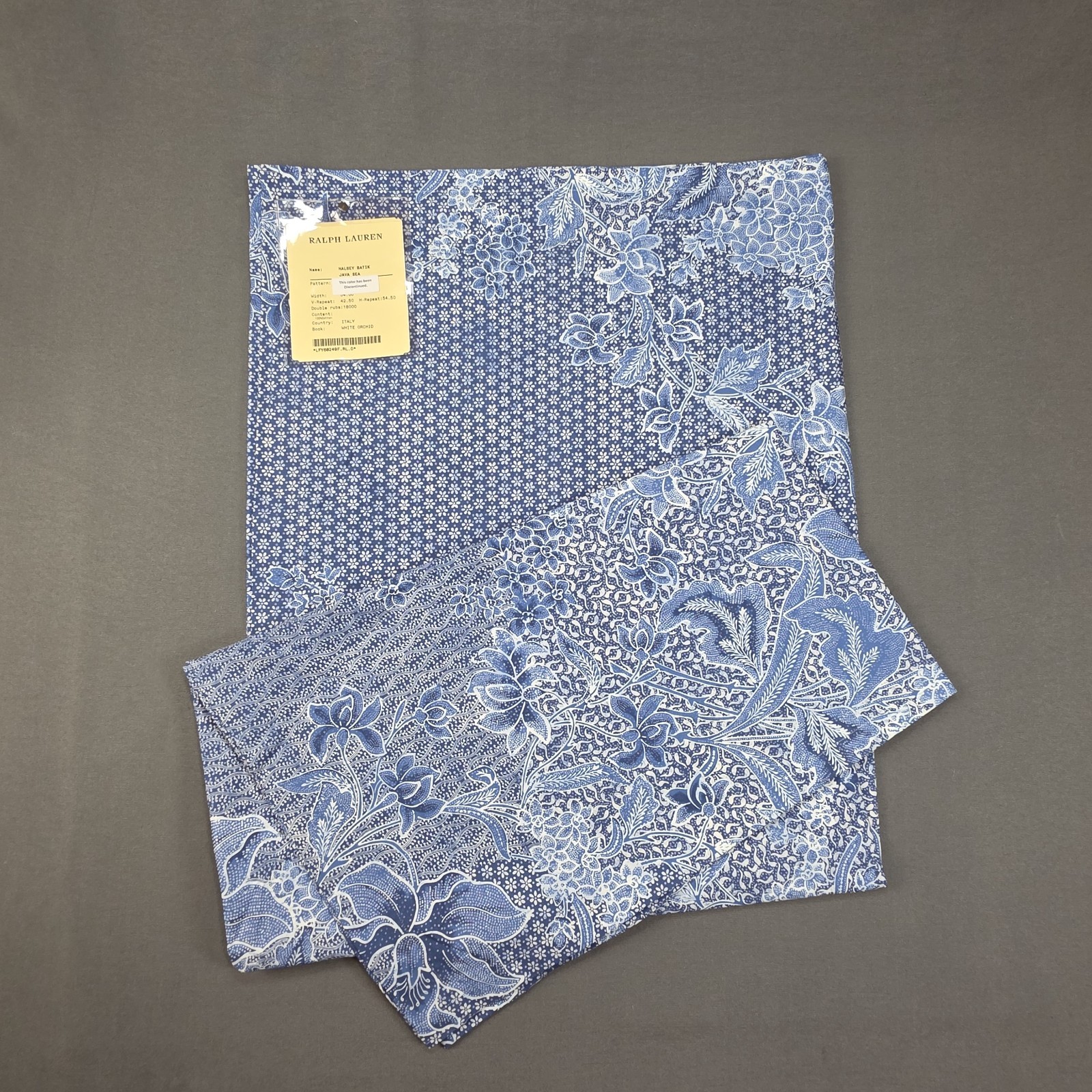 Ralph Lauren Home Curtain Halsey Batik 1-Single Panel Drapery Lined Discontinued