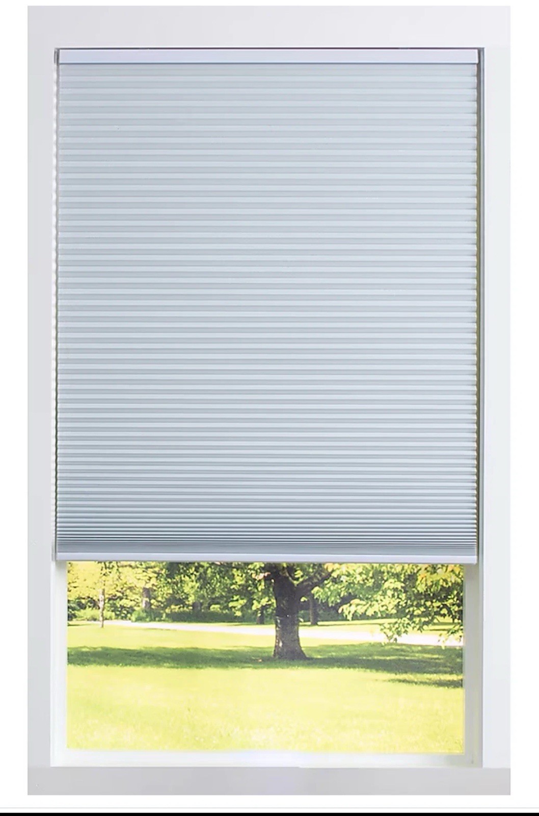 allen + roth 23″ x 64″ White Blackout Cordless Cellular Window Shade Free Ship