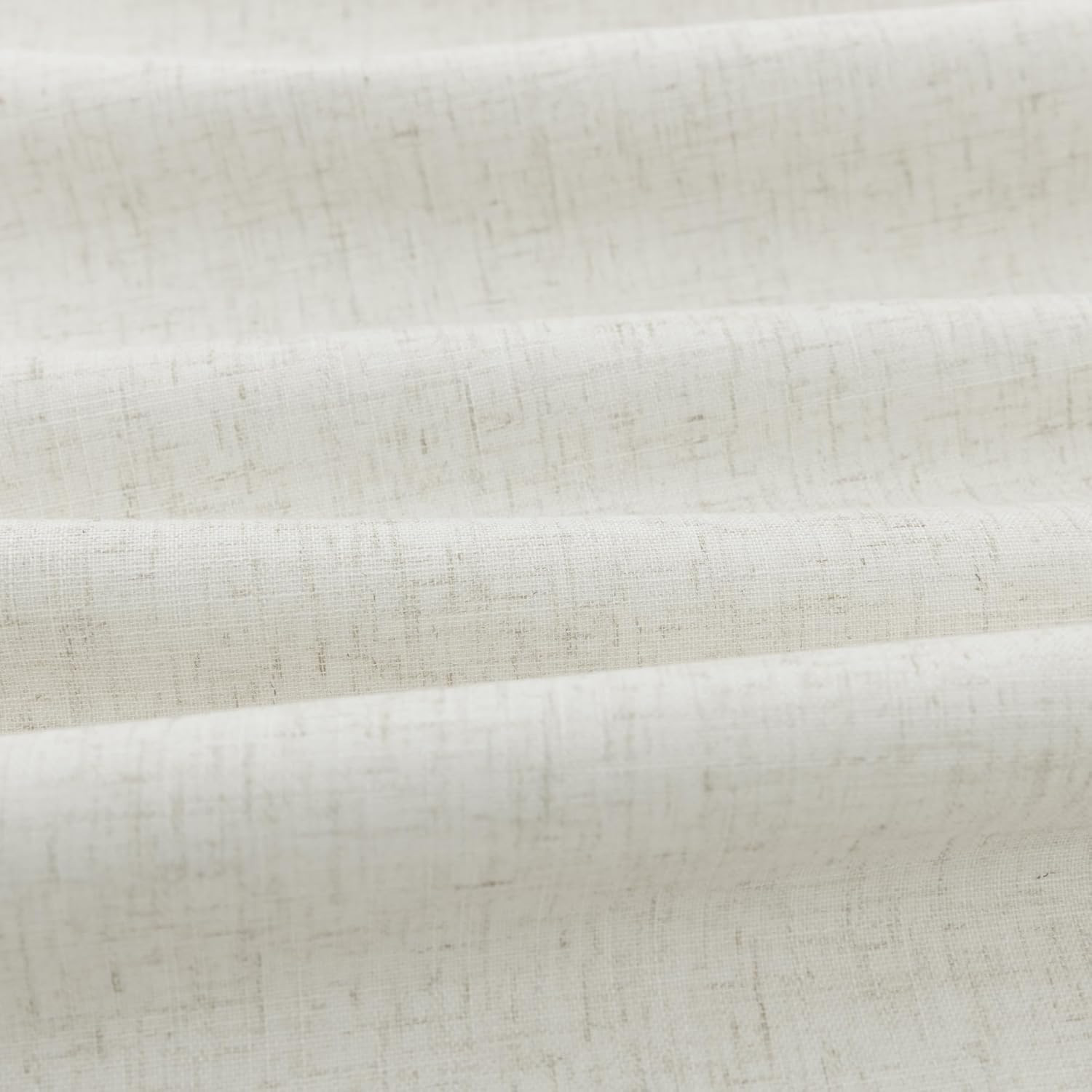 Extra Long Linen Blackout Curtains 92″ for Bedroom Living Room – 2 Panels Set