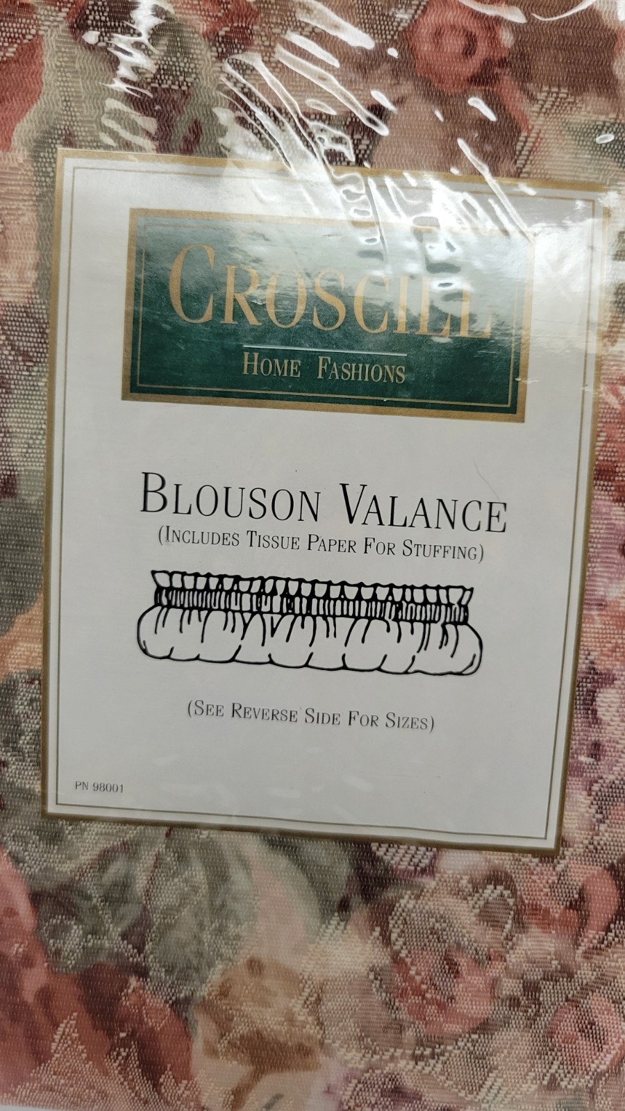 Croscill Cotswold Blouson Valance Topper 88″ x 15″ Style# 3753 New Old Stock