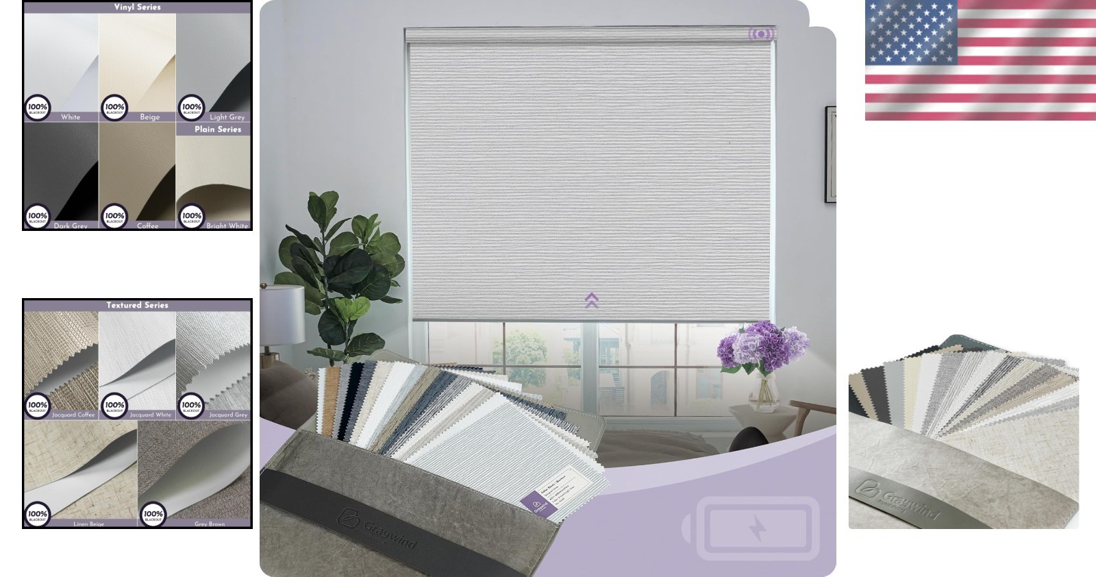 Luxurious 100% Blackout Roller Shades for Home & Office – Waterproof & Cordless