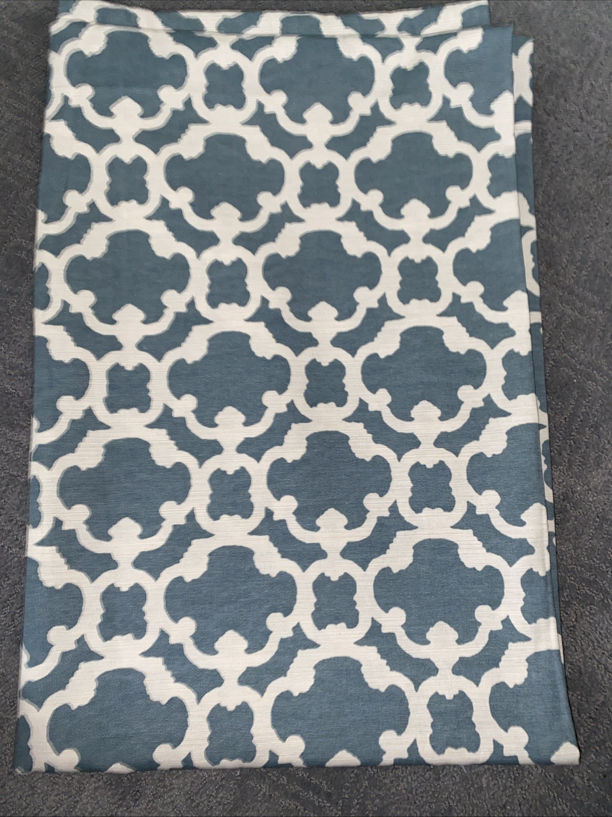 Target Threshold Farrah Fretwork Dusty Blue Curtain Panels 54″ W x 84″ H (2)