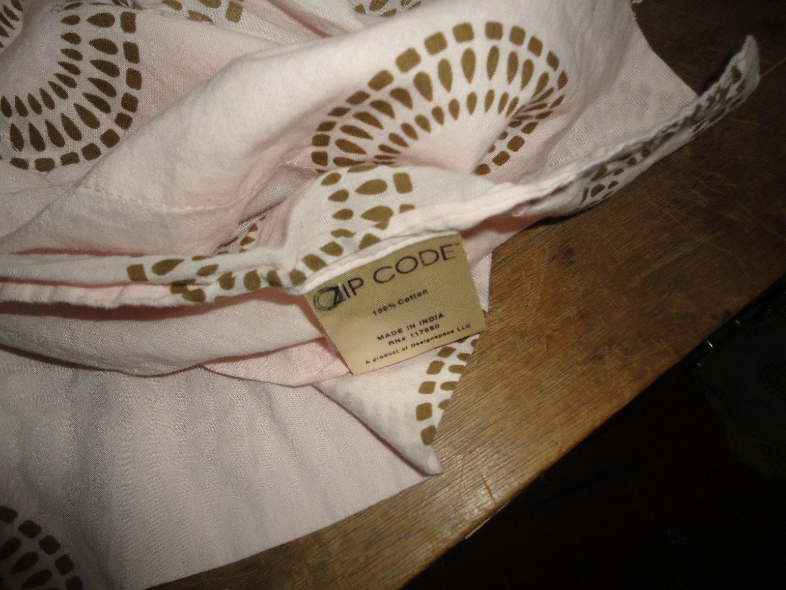 ZIP CODE BOHEMIAN PINK & BROWN MEDALLION VOILE (PAIR) SHORT PANELS 40 X 64
