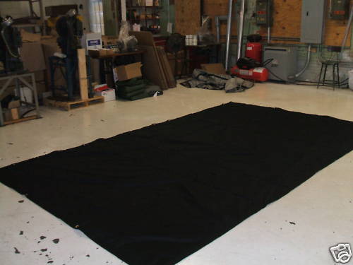 Black Stage Curtain/Backdrop/Partition, 15 H x 30 W, Non-FR