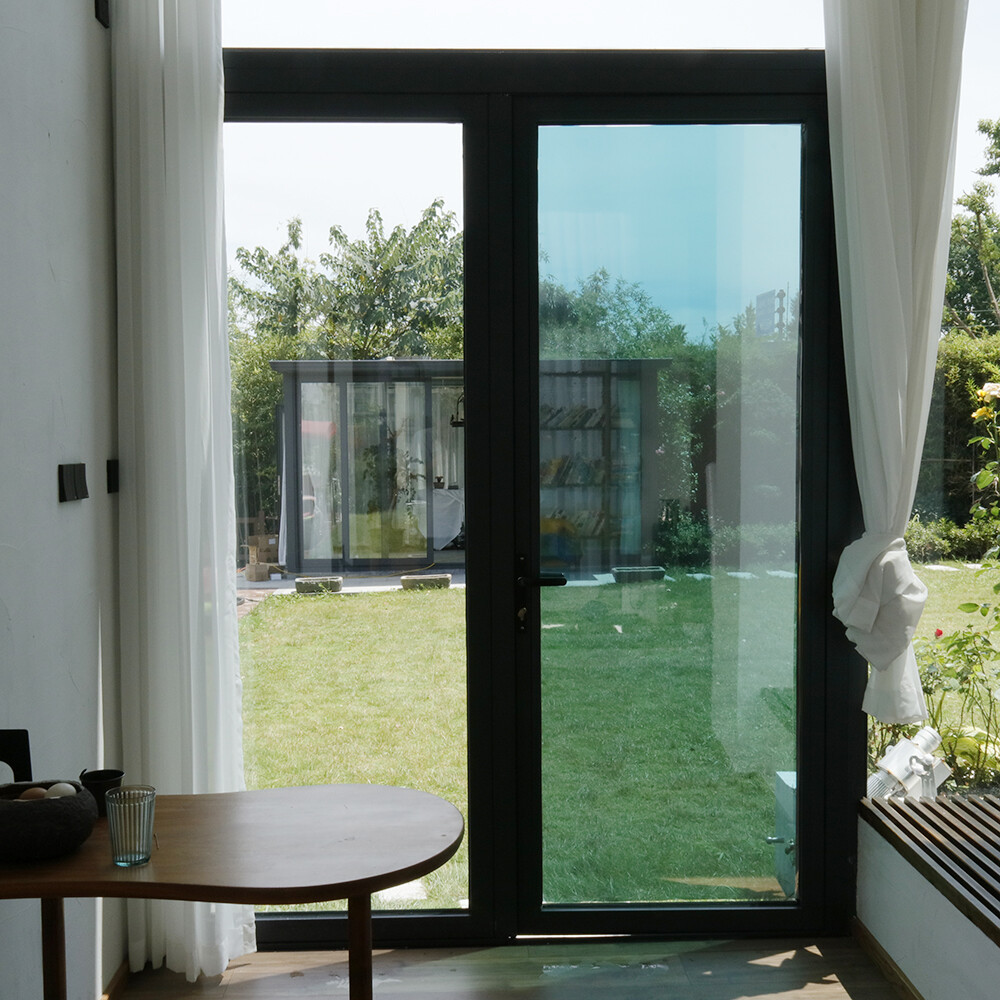 Green&silver Mirrored Window Film Window Glass Sticker Adhesive tint HOHOFILM