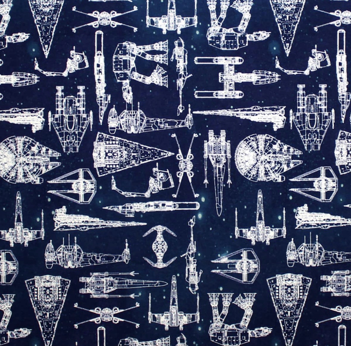 Window VALANCE CURTAIN Star Wars Galaxy Ship Kids Bedroom Curtains