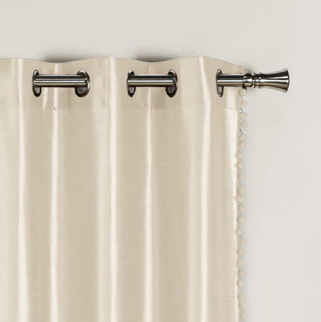 38″x84″ Champagne Bali Pair Panel, Faux Silk, Grommet, Duck River