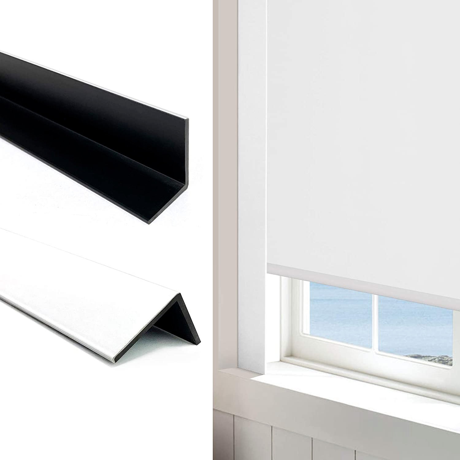 100% Blackout PVC Light Blocking Strips For Window Shades Block Light