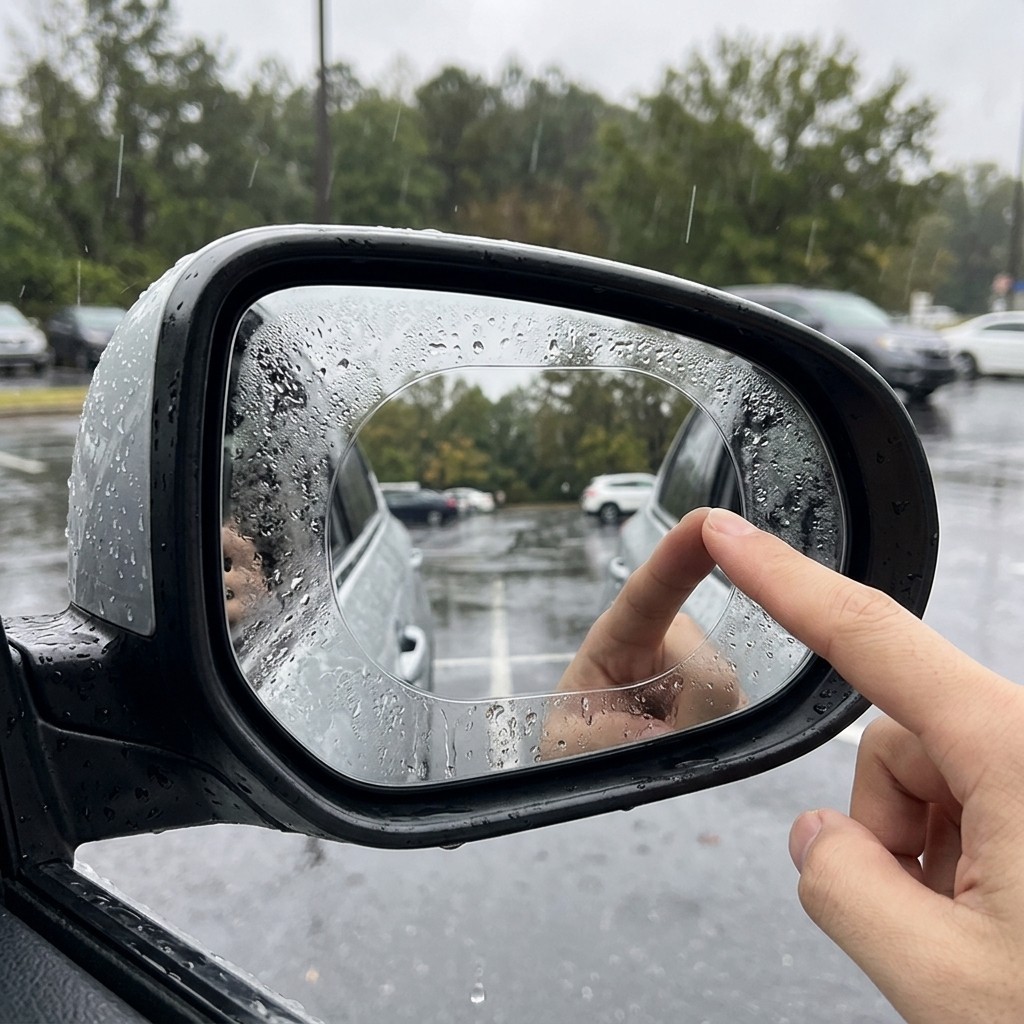 4pcs Nano HD Water Repellent Film Rainproof Anti-Fog for Car Rearview Mirror