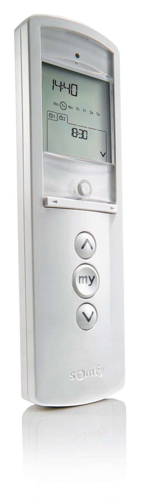 Somfy Telis 1 Chronis RTS Remote w/Timer & Display, White #1805237 -OPEN BOX
