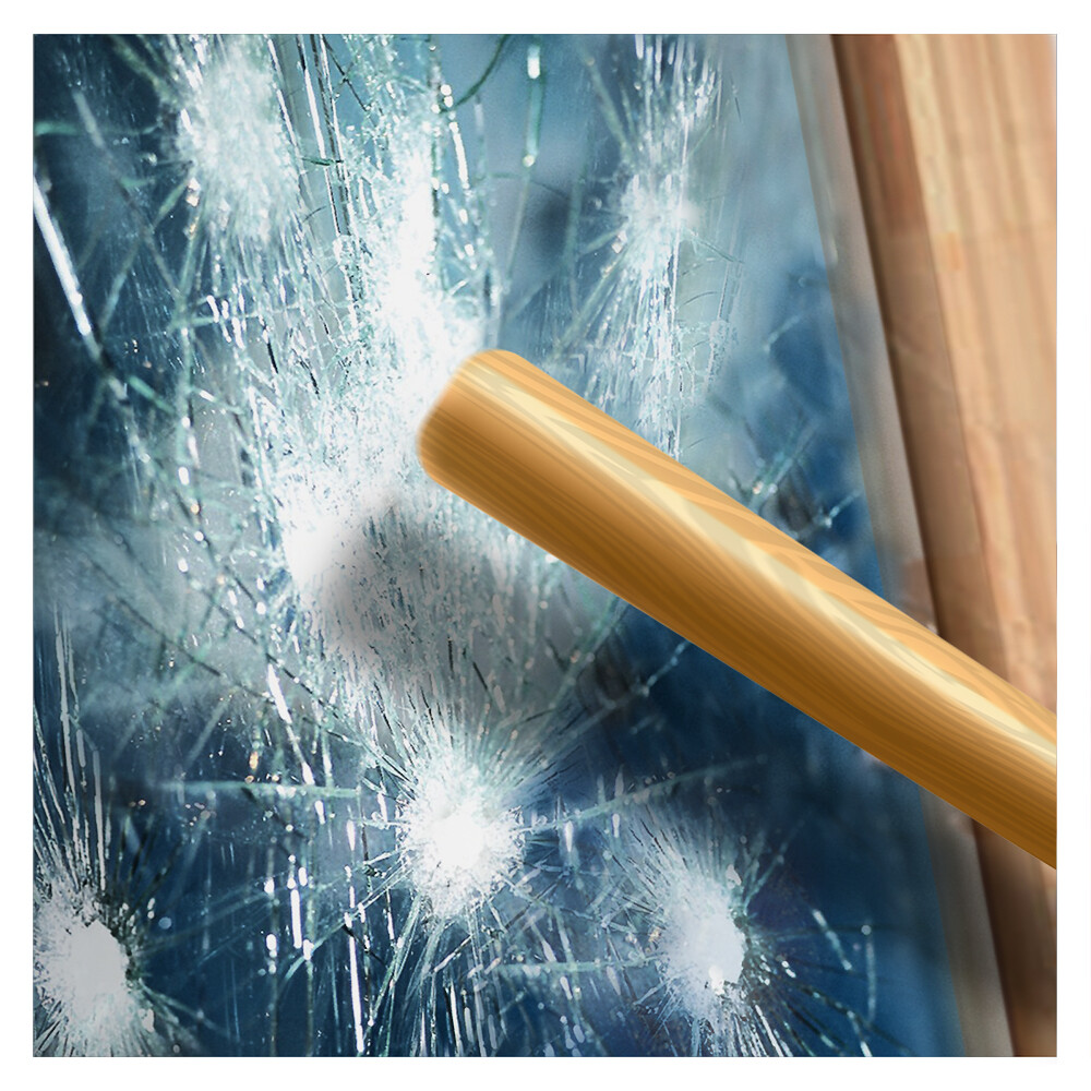 BDF S4MB35 Window Film Security and Sun Control 4 Mil Black 35 (Medium)