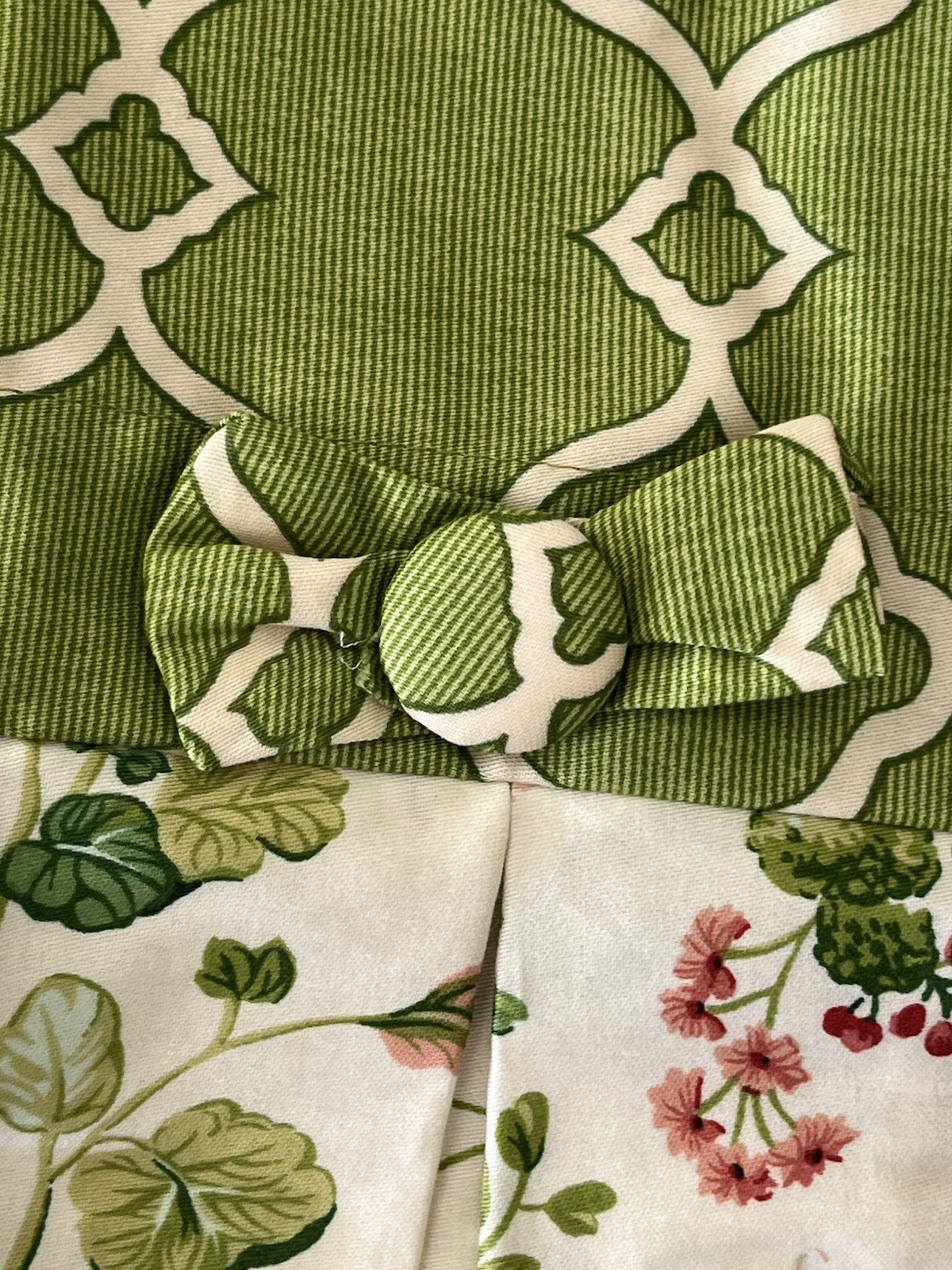 2 Vtg Waverly Williamsburg Floral Button Pleated Valances Botanical 19” X 48”