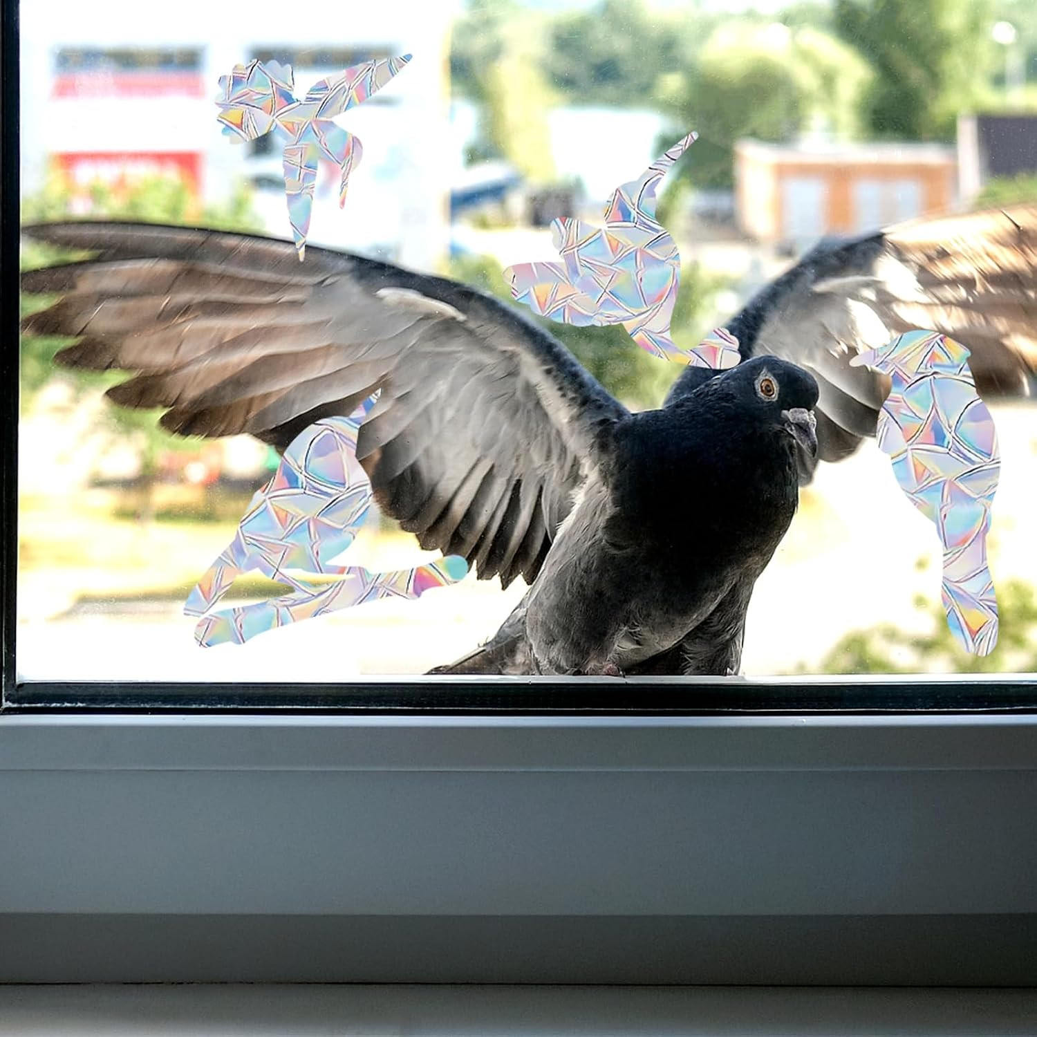 Anti-Collision Window Decals for Bird Strikes,Static Clings Glass Door Window St